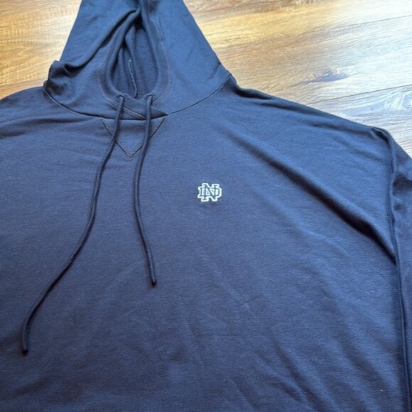 Cutter & Buck Notre Dame Long Sleeve Hoody (Navy & White)(Size: XXXL) EUC - Picture 3 of 16